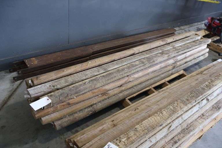 All to go - Treated landscape lumber - most are 96" - some are warped