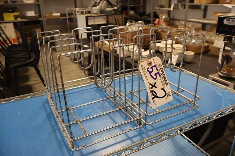 Times 2 - Chrome coated pizza pan organizers