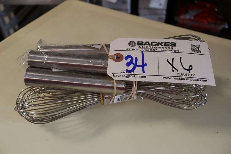 Times 6 - Pinch WWP-10 stainless 10" whips