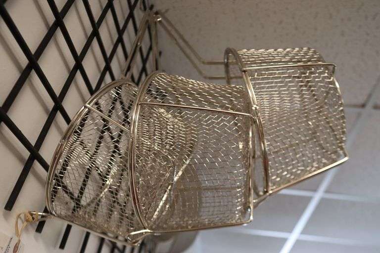 Times 3 - Supera FCB-9 wire fryer baskets
