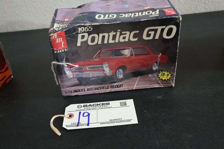 Ertl AMT 1965 Pontiac GTO model - Located upstairs