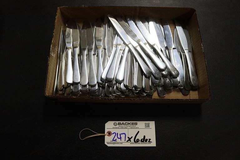 Times 6 dozen - heavy duty knives - matches forks