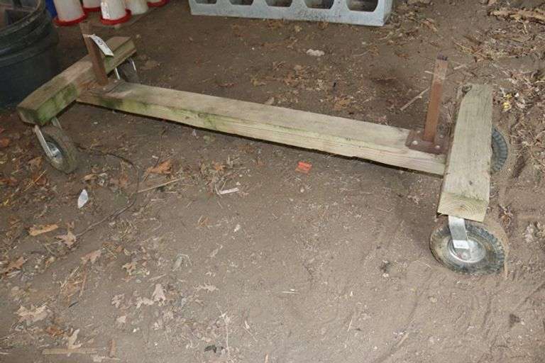80" wood/metal framed cart