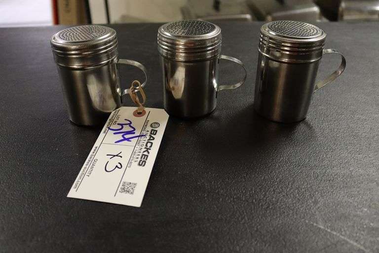 Times 3 - Range stainless salt & pepper shakers