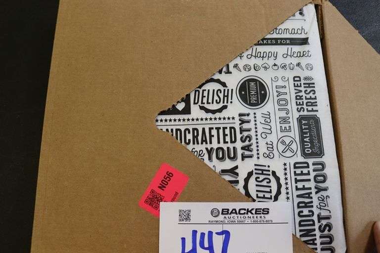 12" x 12" liners - new / 100 per case - sandwich wrap