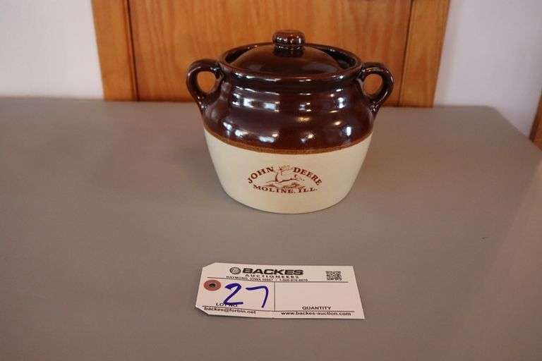 John Deere crock by Western