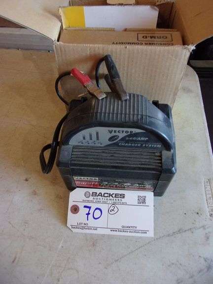 Vector battery charger and battery