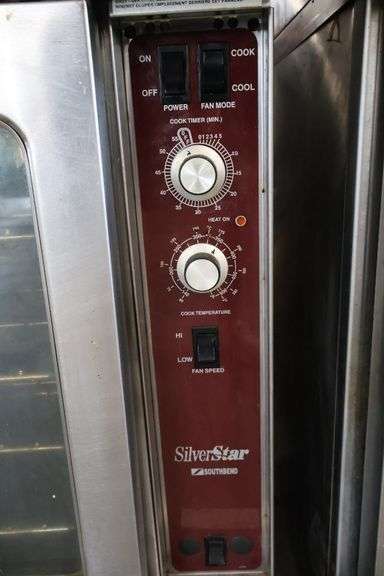 Stack of Southbend Silver Star Series gas portable convection ovens