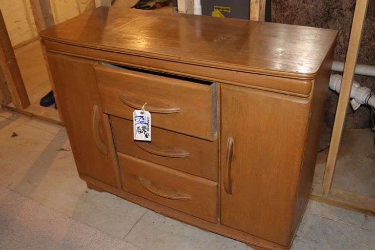 46" x 36" x 18" wood decorative hutch