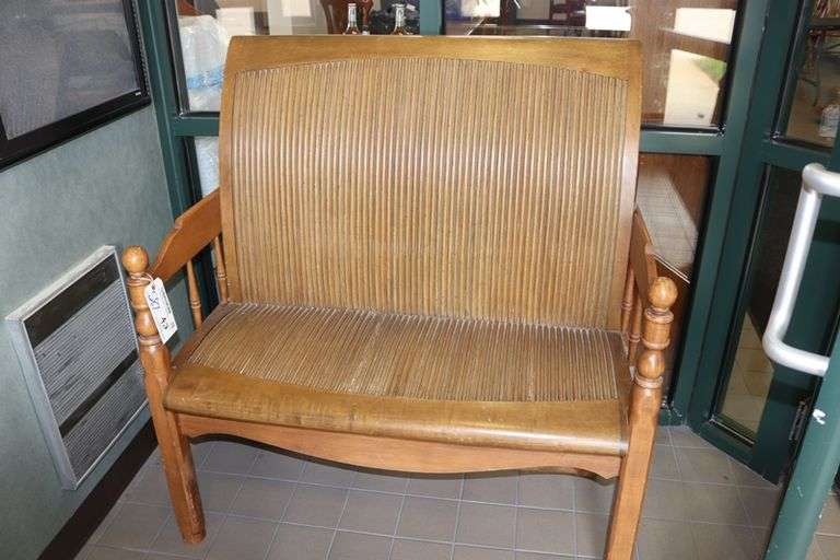 42" wood entrance bench