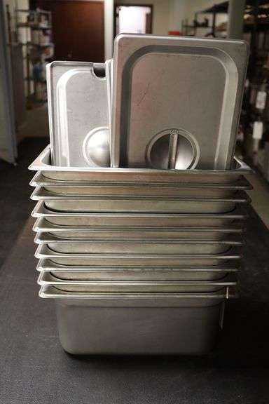 Times 10 - 1/3 x 6 stainless inset with lids