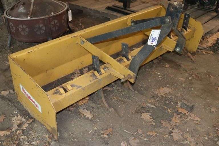 72"Land Pride 3 point box scraper, missing 2 shanks