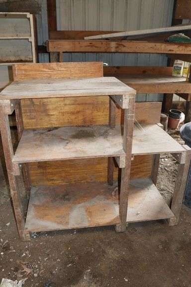 25" x 51" custom wood work table