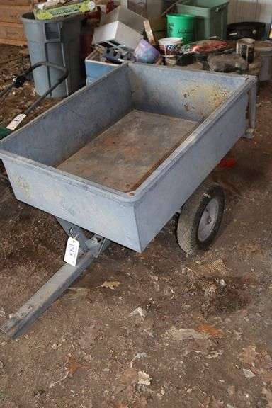 30" x 40" metal pull behind lawn wagon