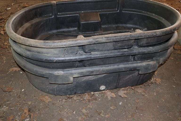 Times 3 - Rubbermaid 50 gallon poly troughs