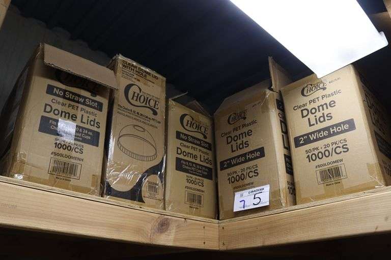 All to go - 5 boxes of Choice domed lids