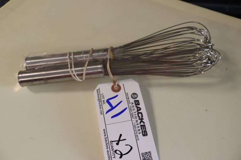 Times 2 - Pinch 12" stainless whips