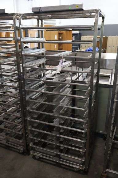 13 rail stainless roll in baking rack
