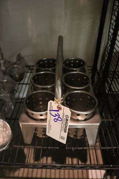 Stainless silverware organizer