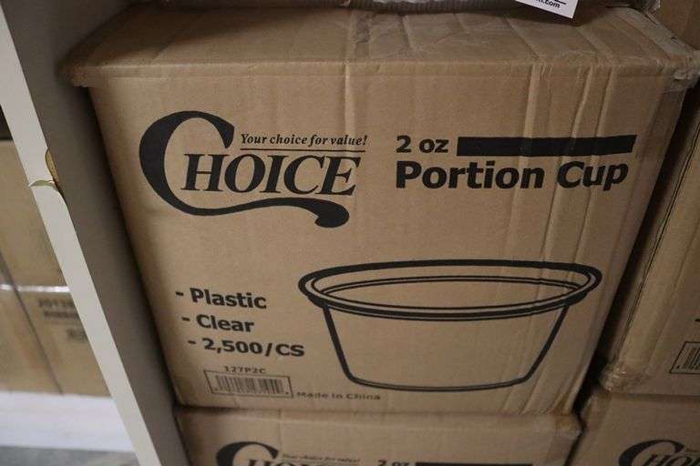 Times 2 - cases of Choice 2 oz portion cups with lids