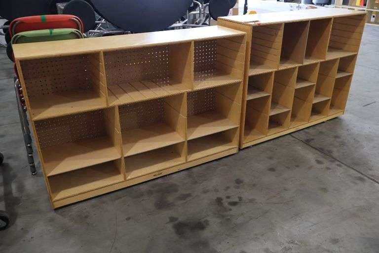 Times 2 - 36" x 48" x 14" & 34" x 51" x 13" portable wood cabinets
