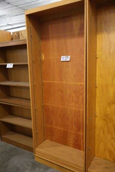 Times 2 - 32" wide x 84" tall x 12" wood book cases