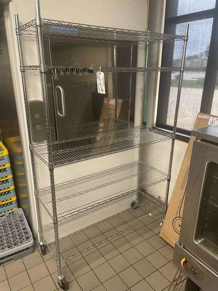 18" x 48" chrome portable rack