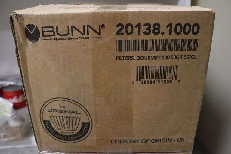 Times 4 - cases of Bunn 20138.1000 coffee filters
