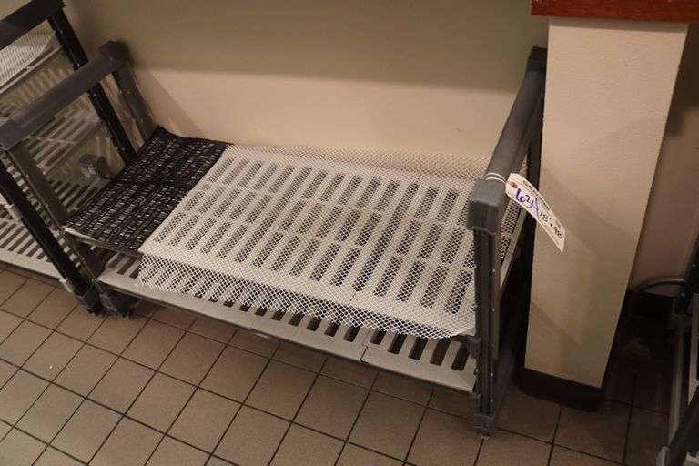 18" x 48" 2 shelf poly rack