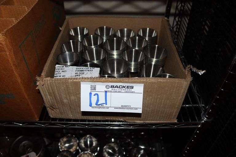All to go - 4 oz stainless sauce cups - large offering