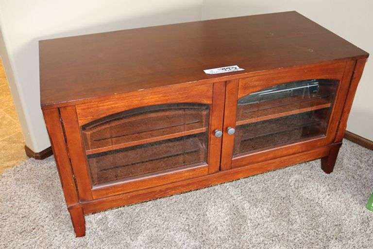24" x 50" wood framed TV stand