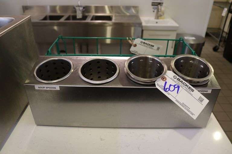 Pair to go - stainless counter top silverware organizer and dish washer bin