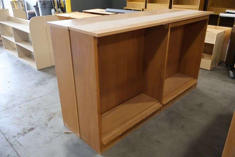 Times 2 - 72" wide x 42" tall x 14" deep wood book cases