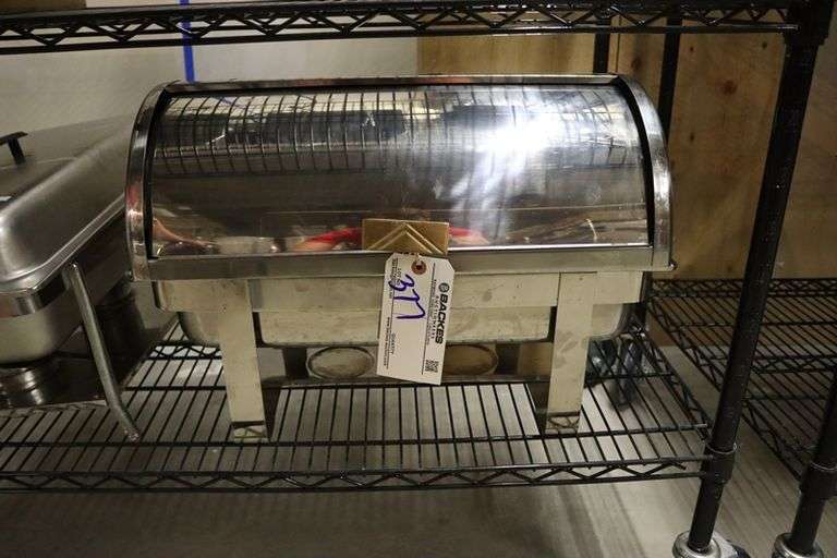Roll top chaffing unit