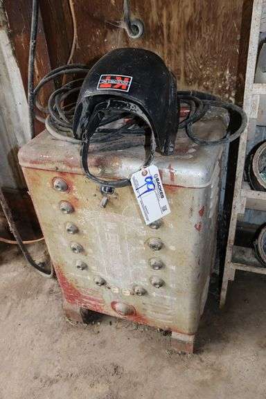 Forney electric stick welder with helmet & leads