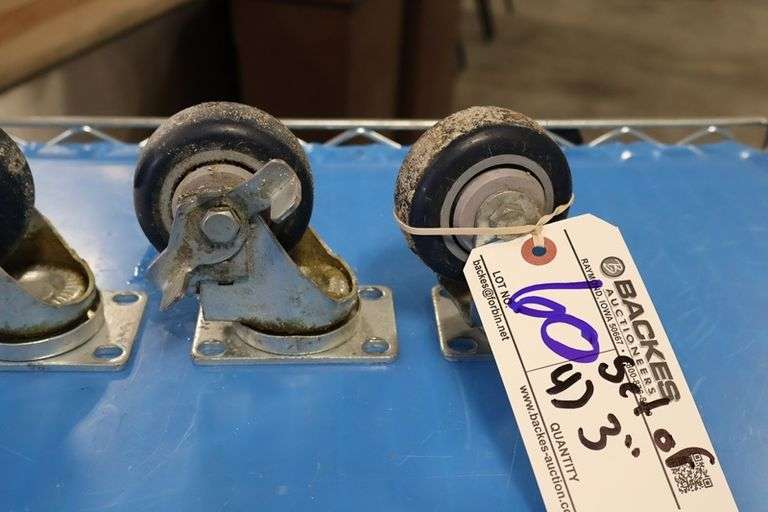 Set of 4 - 3" heavy duty casters