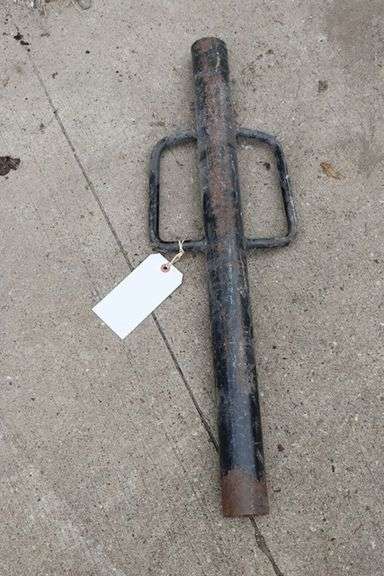 30" fence post pounder