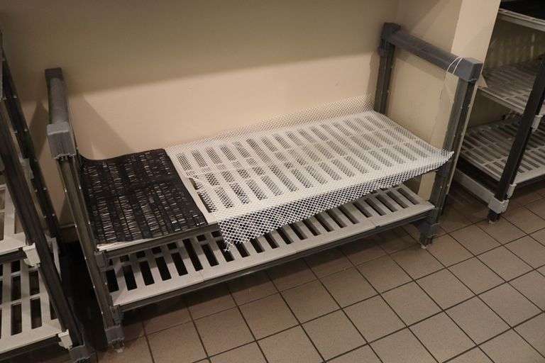 18" x 48" 2 shelf poly rack