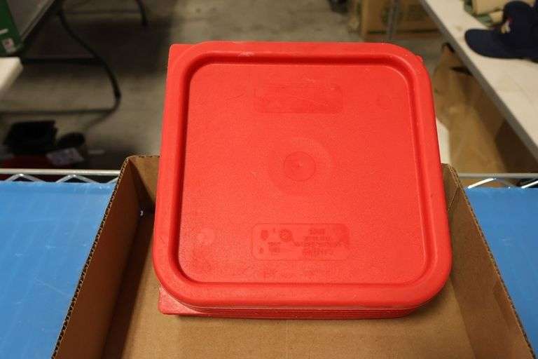 All to go - Green & Red food storage container lids - lids only