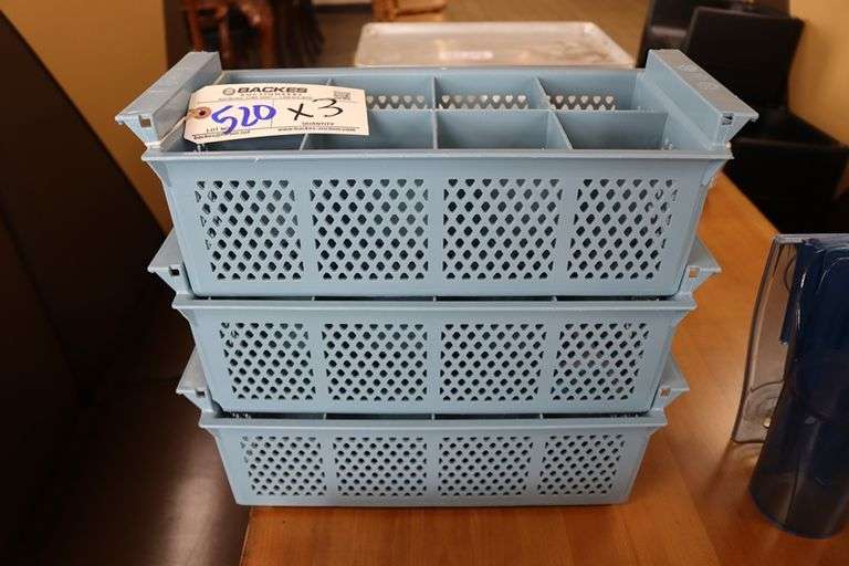 Times 3 - dishwasher silverware bins - no handles