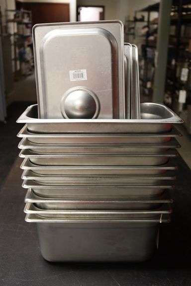 Times 10 - 1/3 x 6 stainless inset with lids