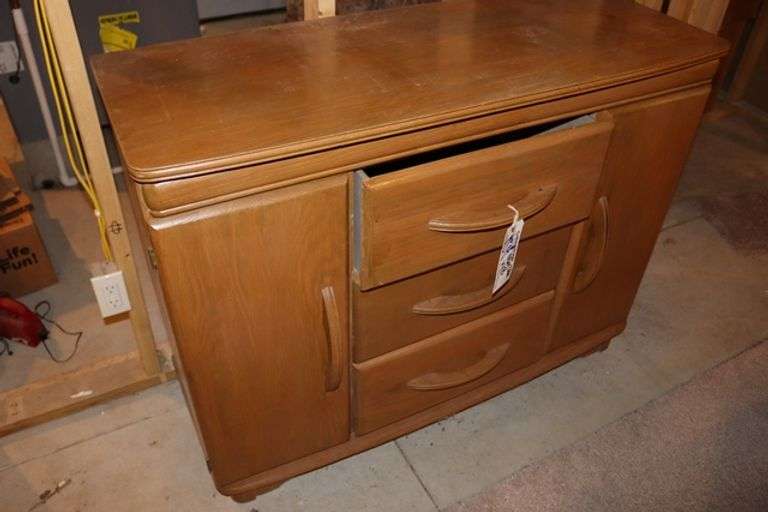 46" x 36" x 18" wood decorative hutch