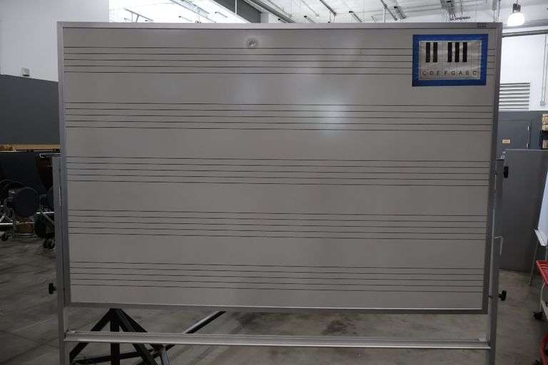 Marsh 4' x 6' portable dual sided dry erase board