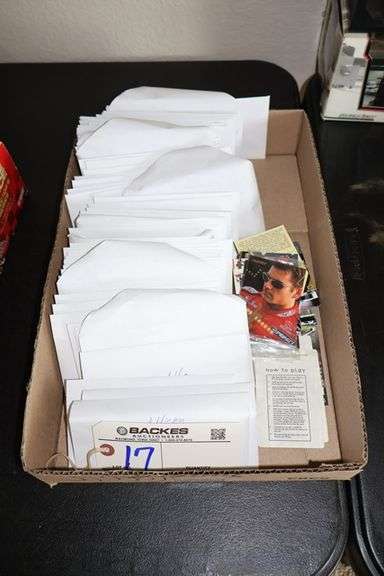 Box flat to go - Assorted Nascar trading cards - Located upstairs