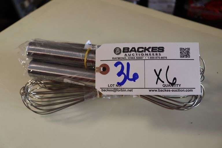 Times 6 - Pinch WWP-10 stainless 10" whips