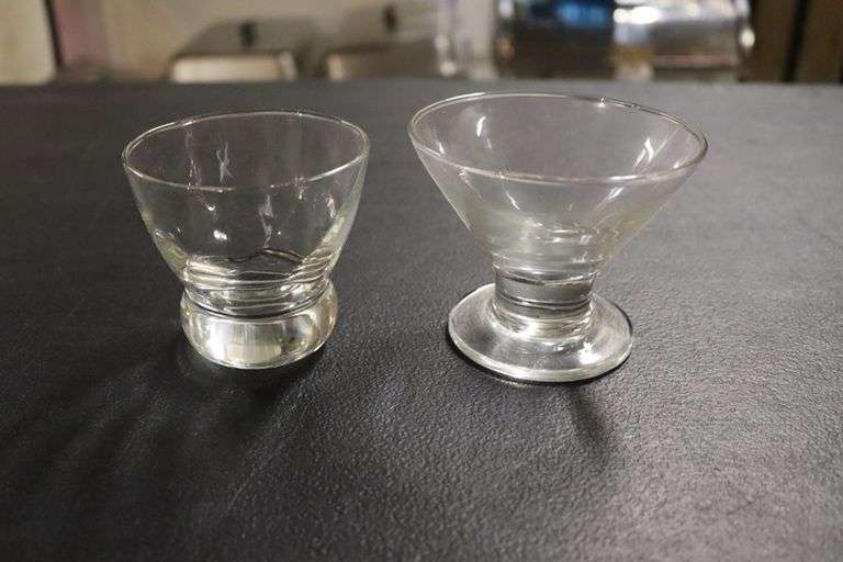 All to go - 2 styles of martini glasses