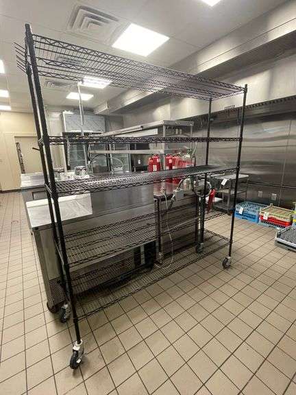 18" x 72" portable coated rack