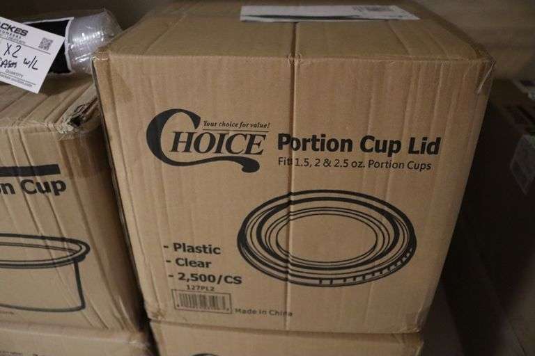 Times 2 - cases of Choice 2 oz portion cups with lids