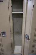84" x 60" tall x 12" deep metal 7 bay locker system