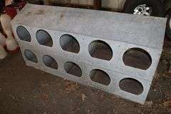 65" Galvanized 10-hole chicken laying house